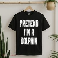 Lazy Easy Pretend I'm Dolphin Party Halloween Costume Simple T-Shirt thumb 2