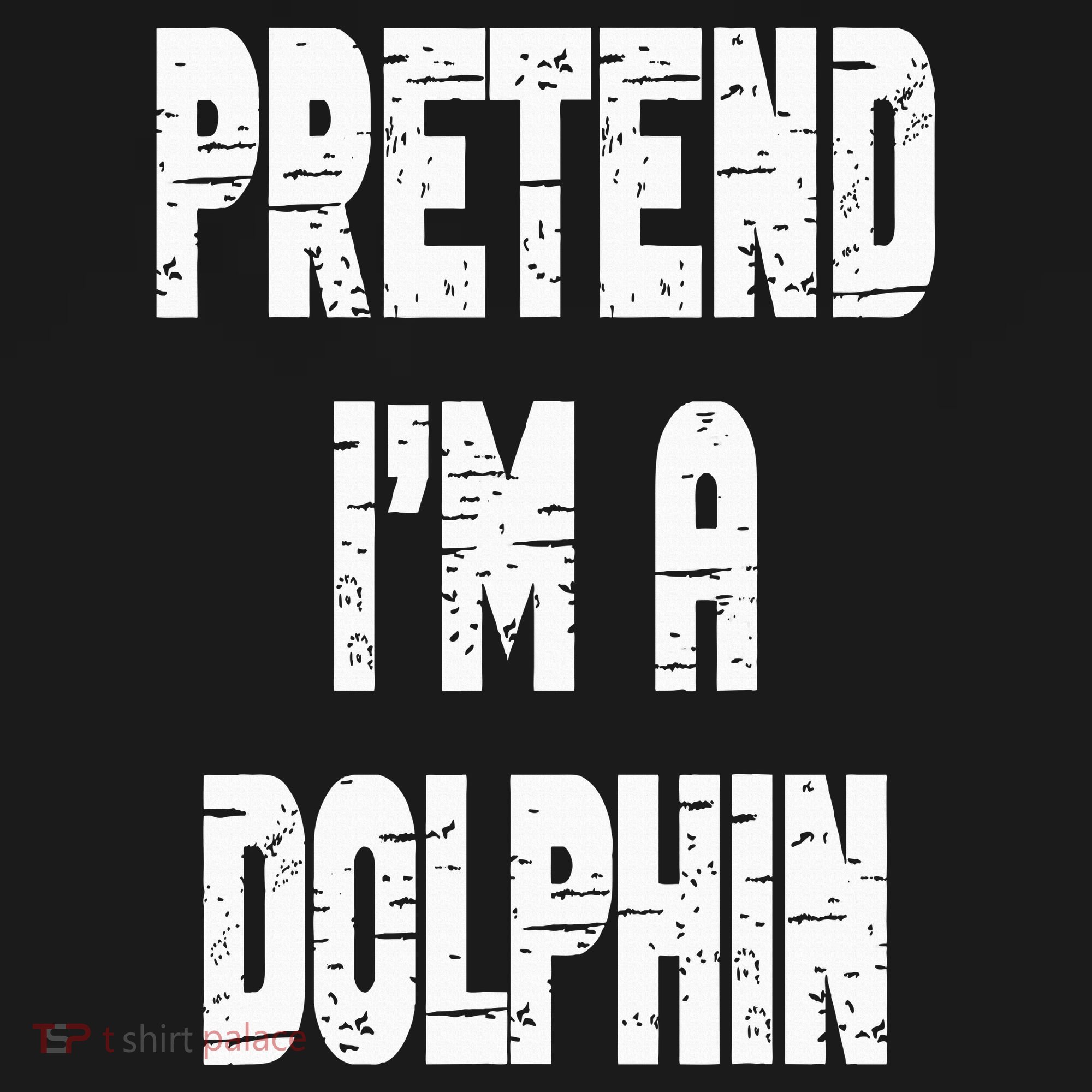 Lazy Easy Pretend I'm Dolphin Party Halloween Costume Simple Tank Top