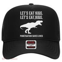 LetS Eat Punctuation Saves Lives Grammar Funny Dino Hat thumb 0