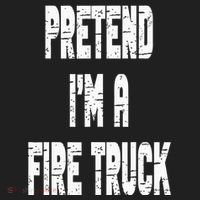 Lazy Easy Pretend I'm A Fire Truck Party Halloween Costume Women's Sweatshirt thumb 2