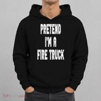 Lazy Easy Pretend I'm A Fire Truck Party Halloween Costume Hoodie thumb 0