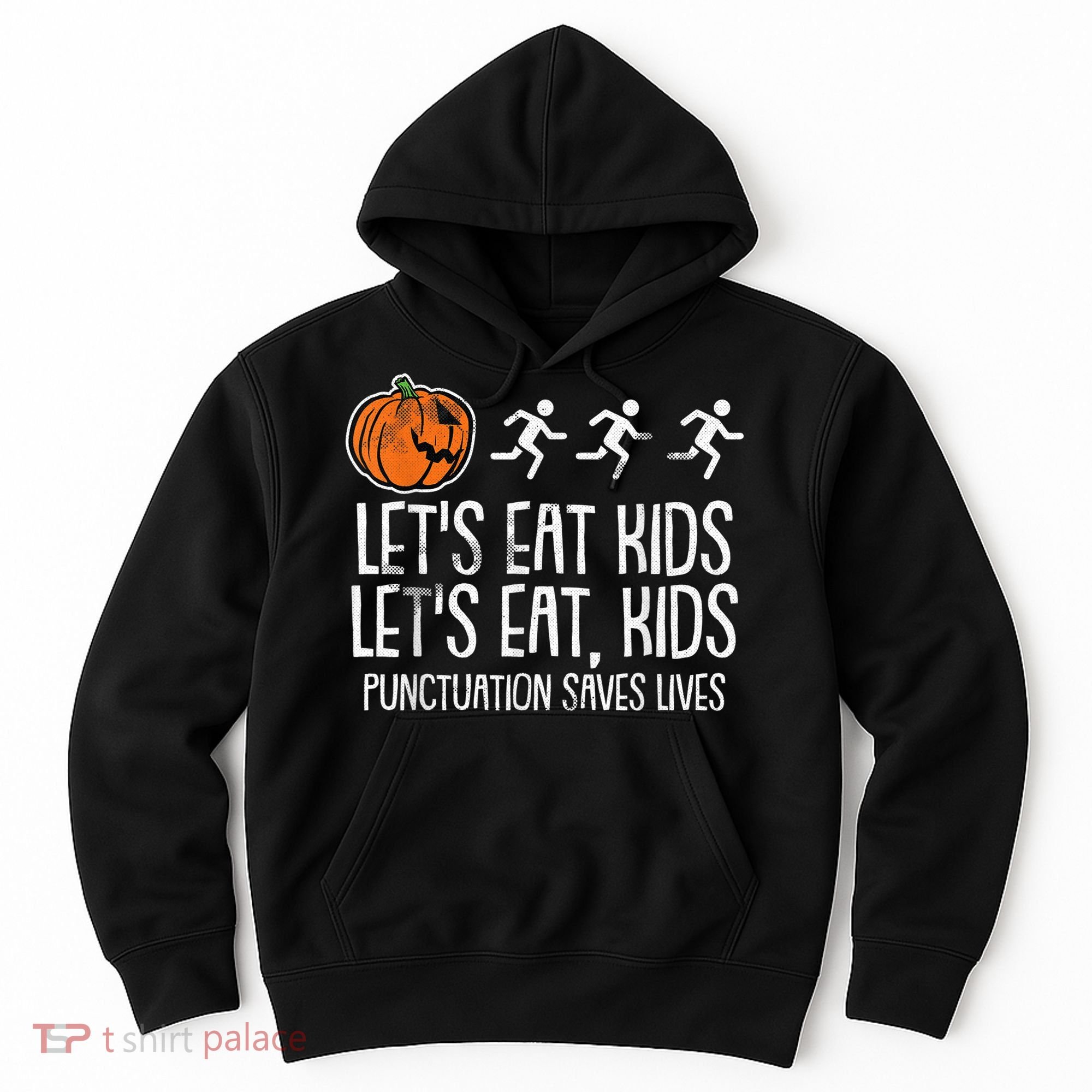Lets Eat Punctuation Saves Lives Lazy Halloween Costume Hoodie