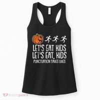 Lets Eat Punctuation Saves Lives Lazy Halloween Costume Women's Tank Top thumb 0