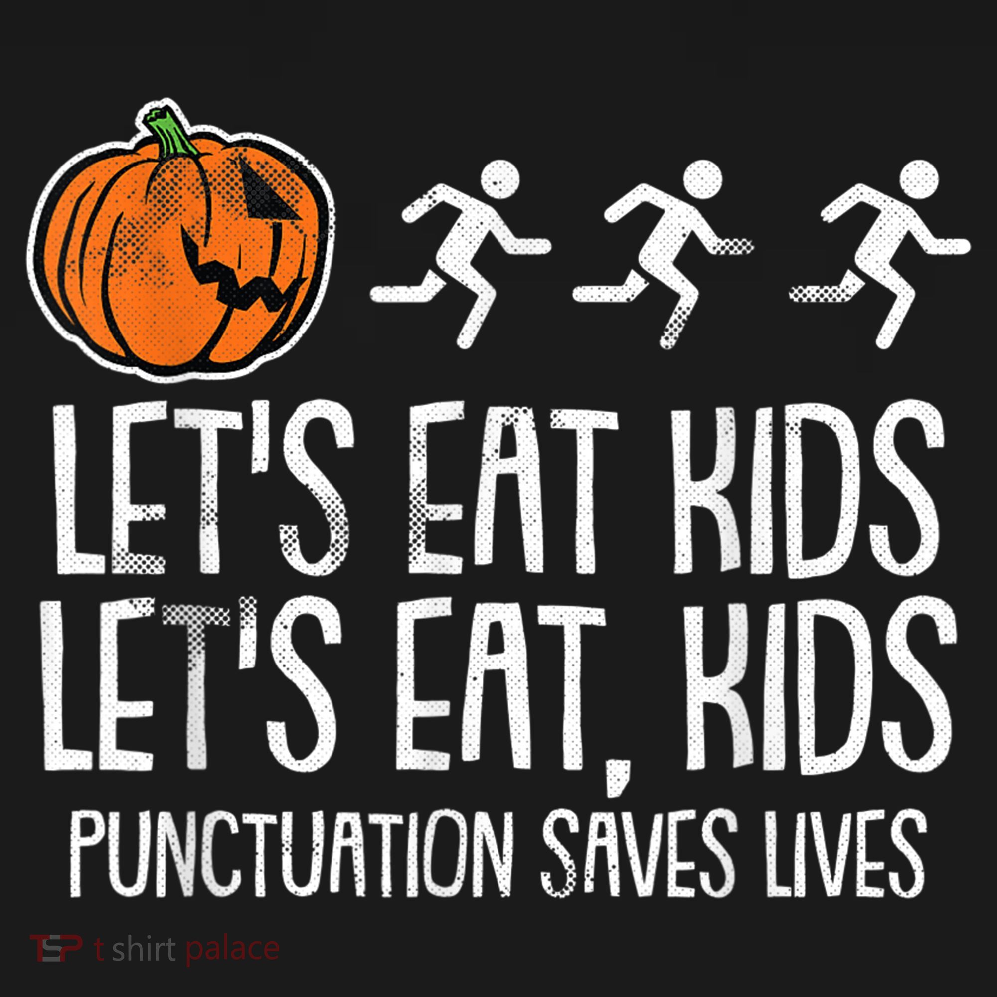 Lets Eat Punctuation Saves Lives Lazy Halloween Costume Baby Bodysuit