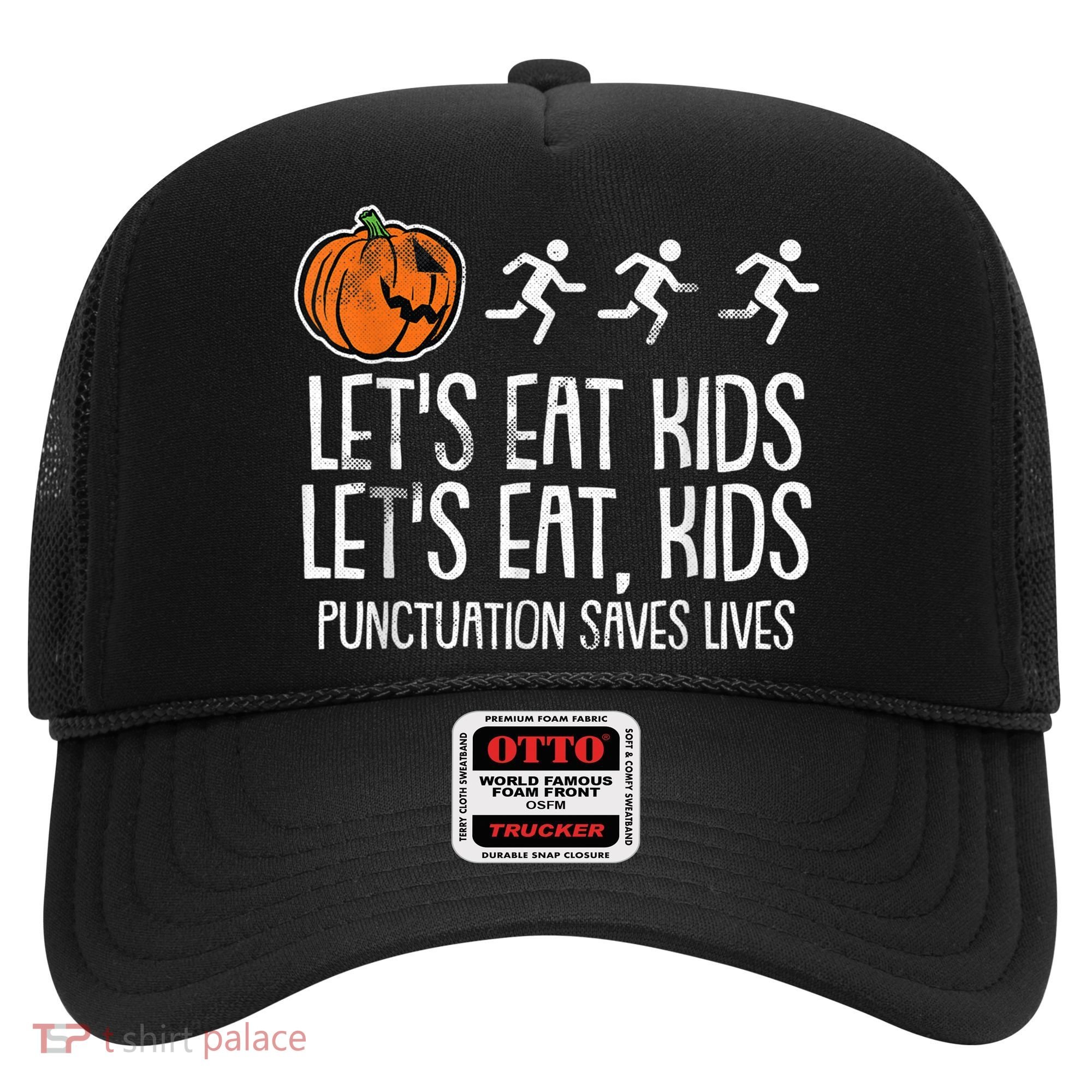 Lets Eat Punctuation Saves Lives Lazy Halloween Costume Hat