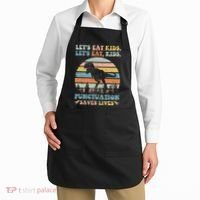 Let's Eat Punctuation Saves Lives Funny Grammar Dino Apron thumb 2
