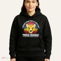 Leopards Eating People’S Face Party Proud Member Funny Meme Hoodie thumb 5