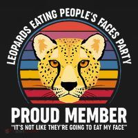 Leopards Eating People’S Face Party Proud Member Funny Meme Women's Hoodie thumb 2