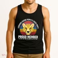 Leopards Eating People’S Face Party Proud Member Funny Meme Tank Top thumb 3