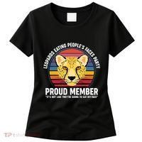 Leopards Eating People’S Face Party Proud Member Funny Meme Women's T-Shirt thumb 0