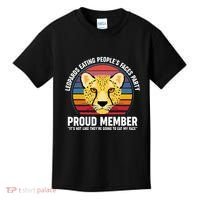 Leopards Eating People’S Face Party Proud Member Funny Meme Kids T-Shirt thumb 0