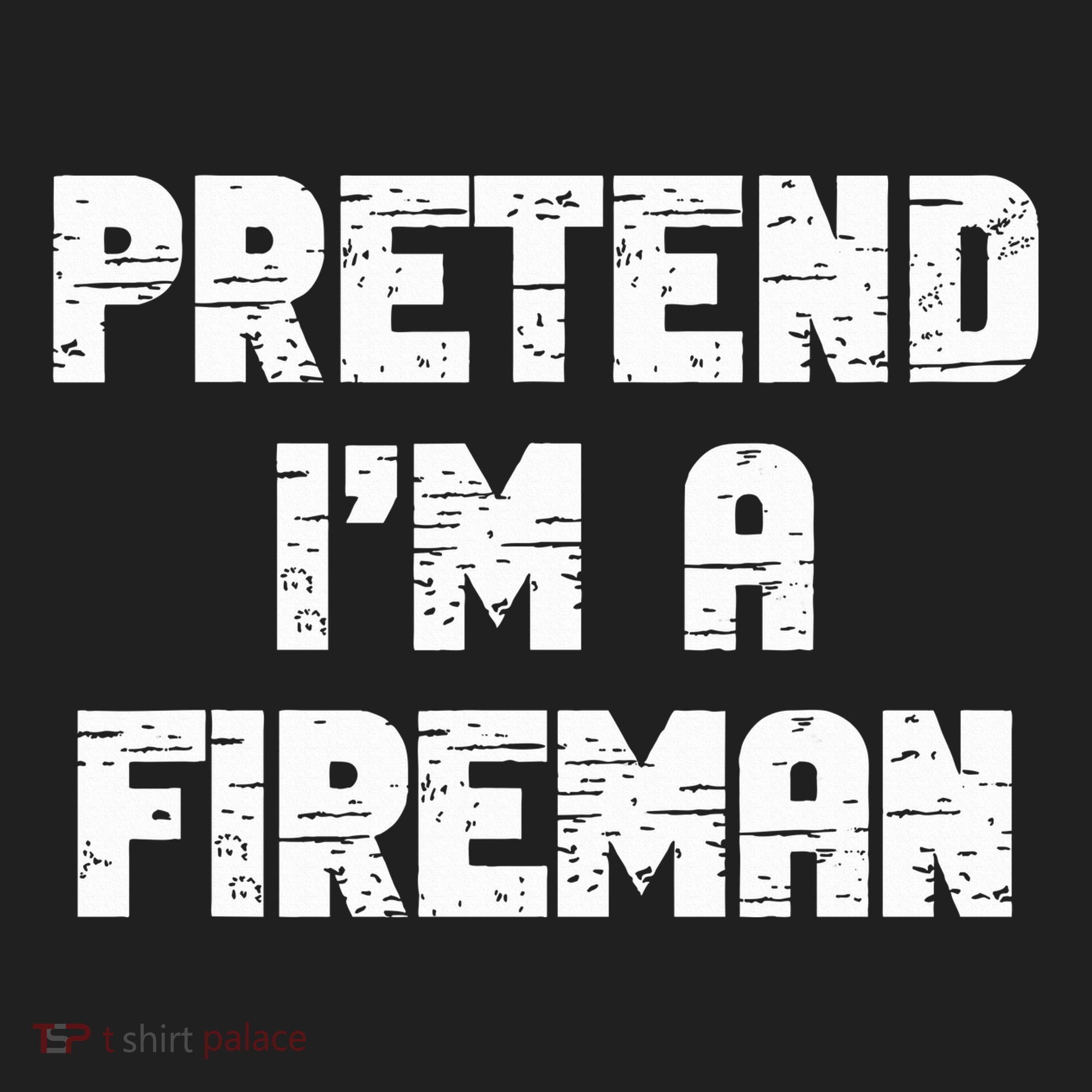 Lazy Easy Pretend I'm Fireman Party Halloween Costume Simple Women's Sweatshirt