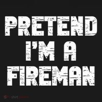 Lazy Easy Pretend I'm Fireman Party Halloween Costume Simple Pajama Set thumb 2