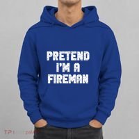 Lazy Easy Pretend I'm Fireman Party Halloween Costume Simple Hoodie thumb 0