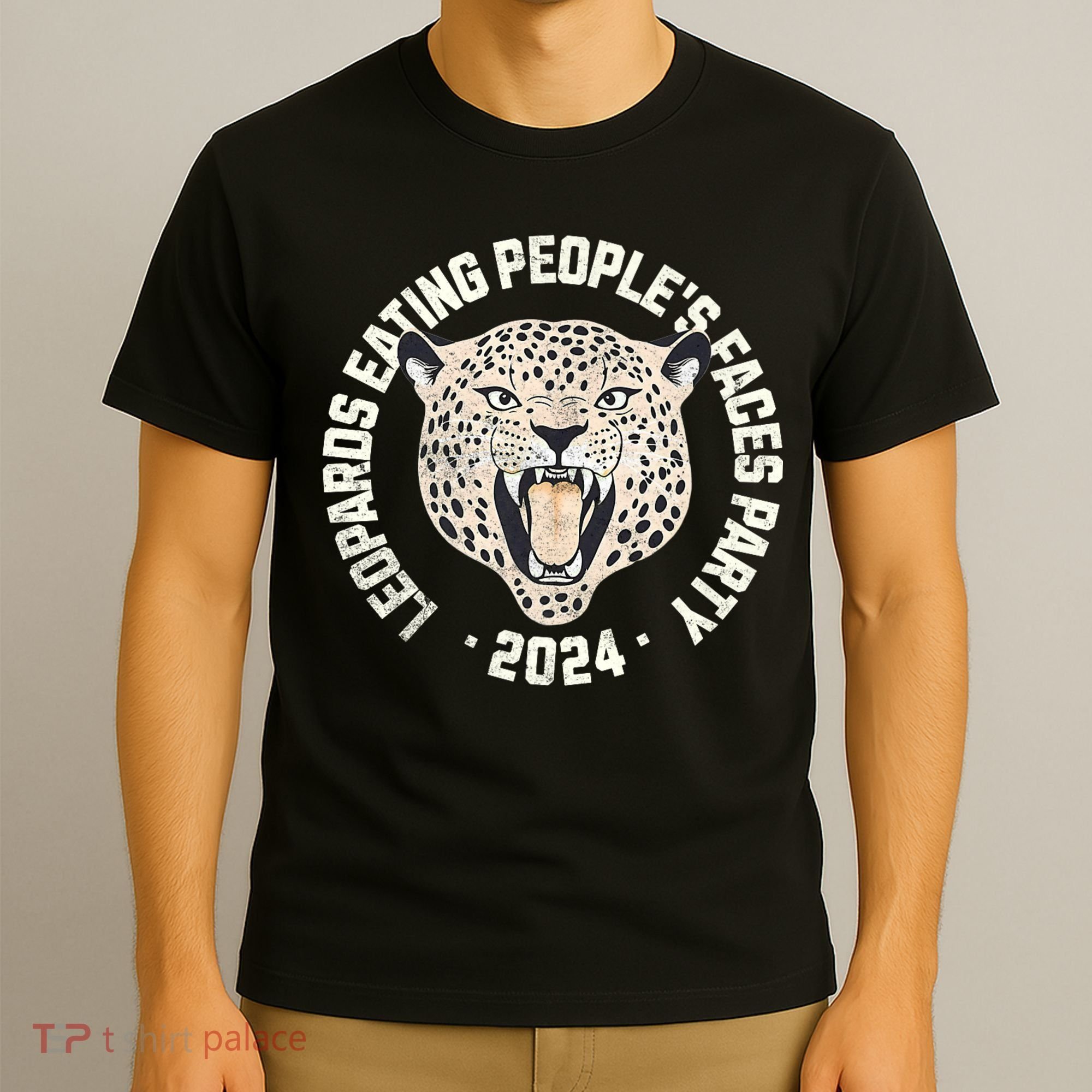 Leopards Eating PeopleS Faces Party T-Shirt