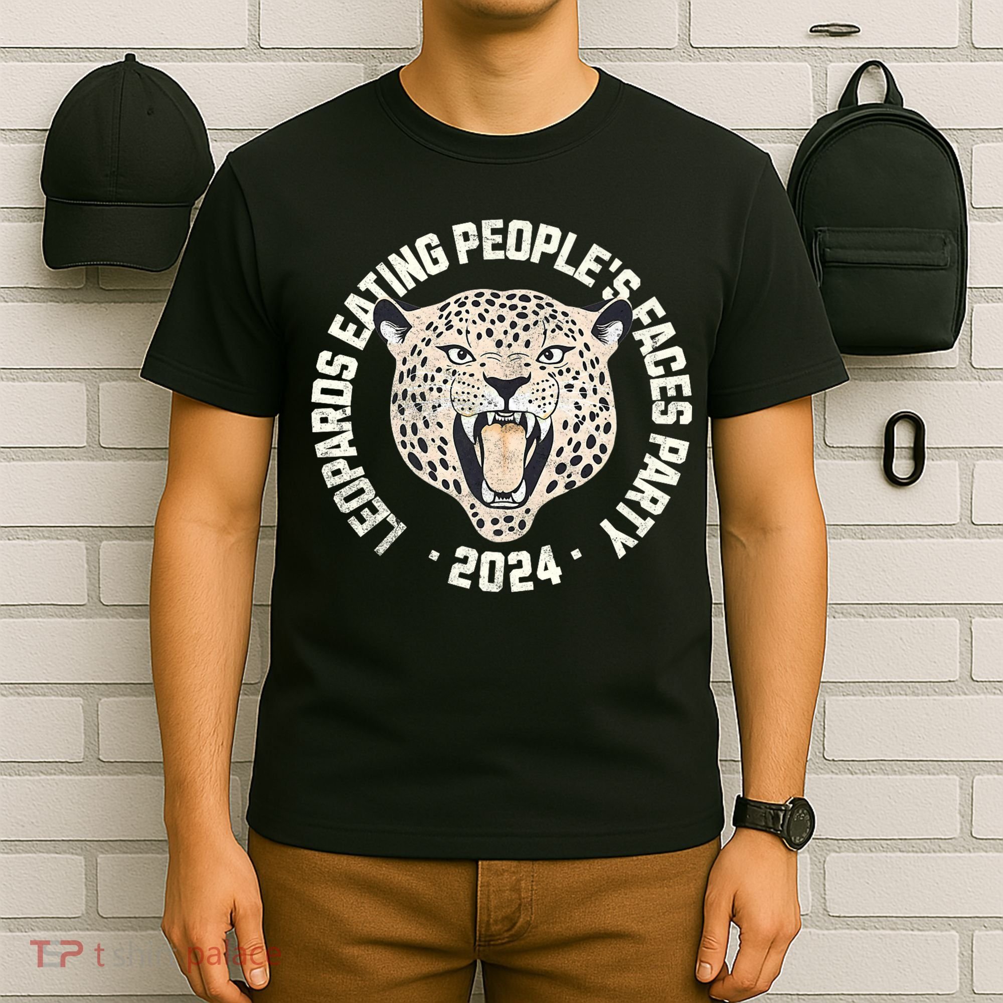 Leopards Eating PeopleS Faces Party T-Shirt
