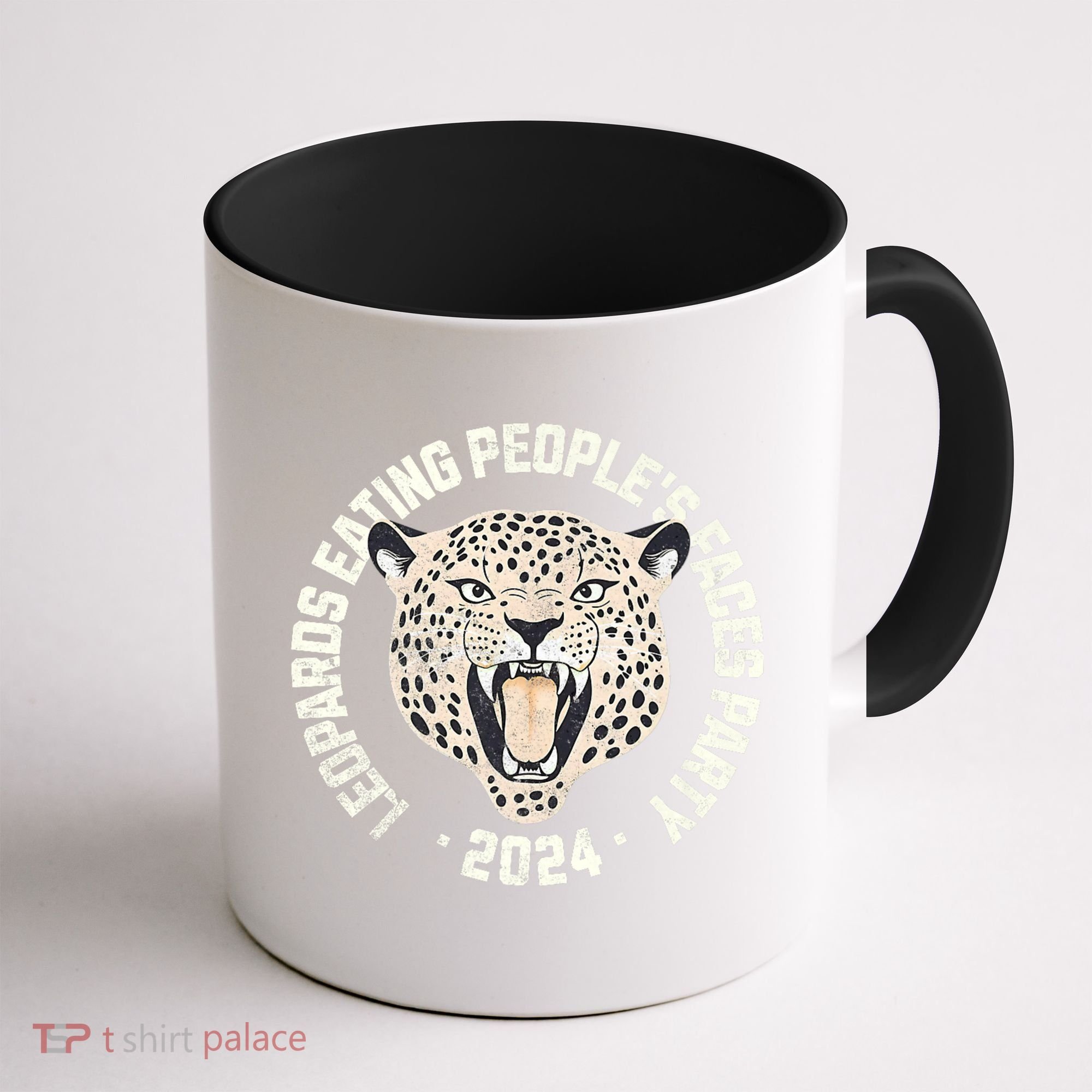 Leopards Eating PeopleS Faces Party Coffee Mug