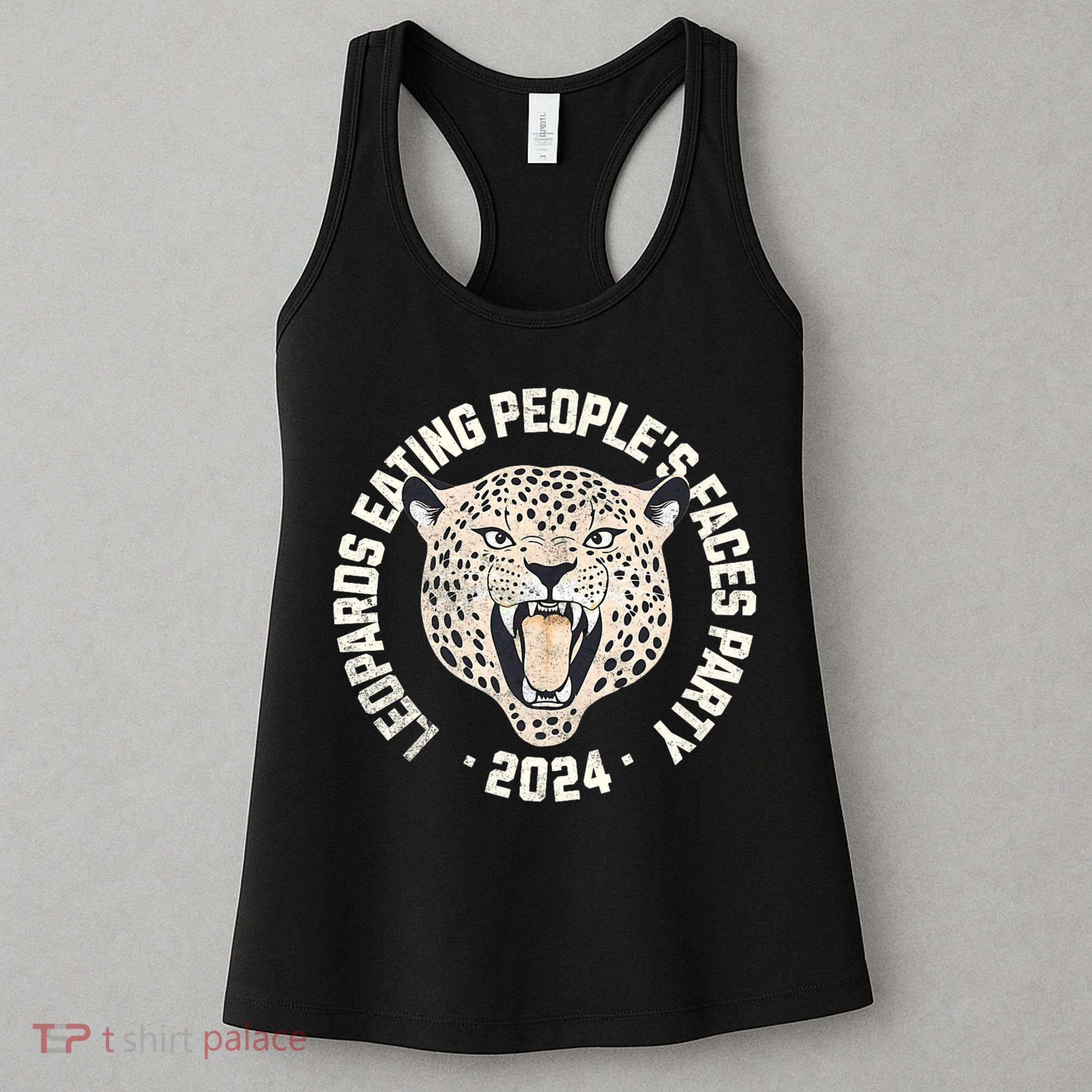 Leopards Eating PeopleS Faces Party Women's Tank Top