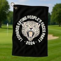 Leopards Eating PeopleS Faces Party Golf Towel thumb 1