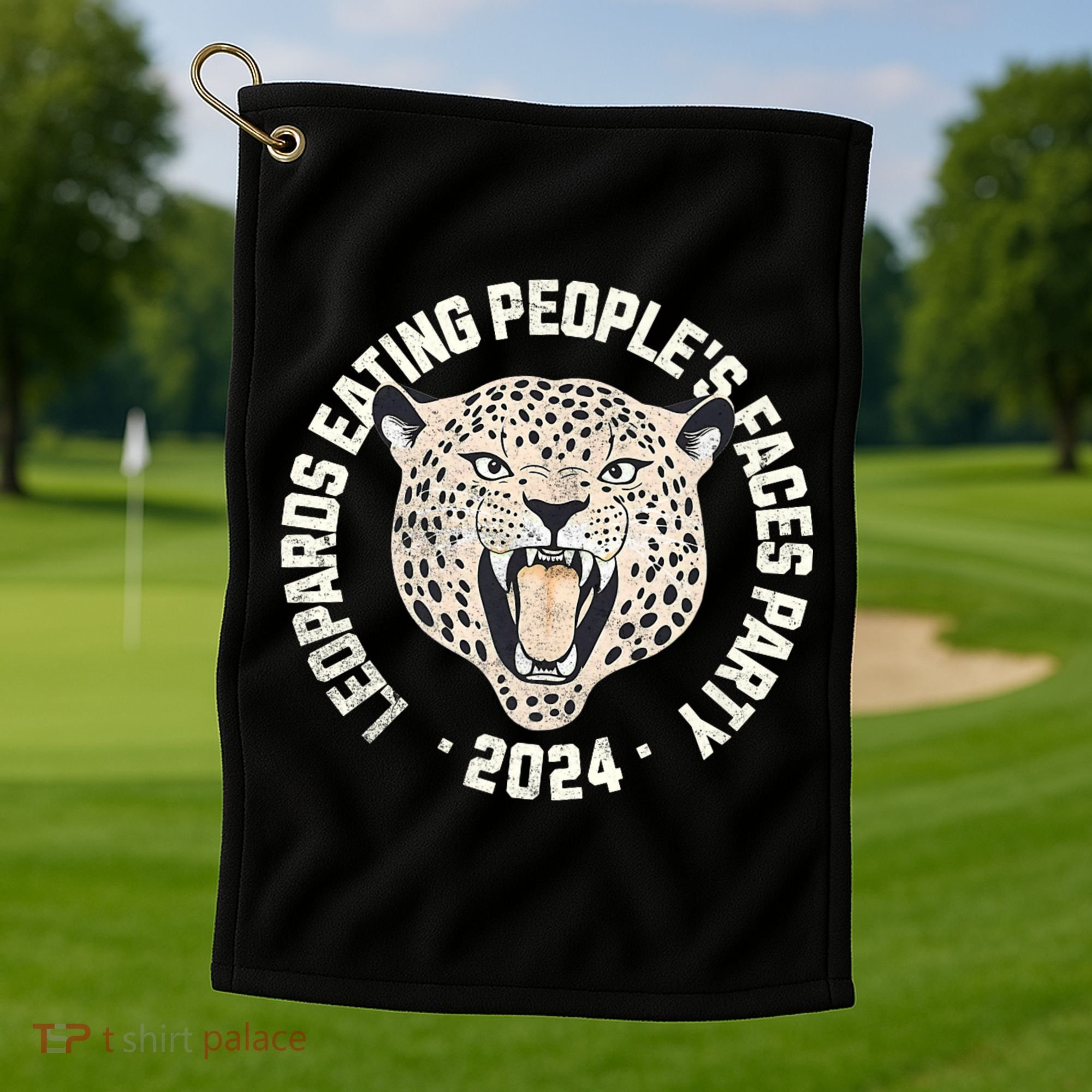 Leopards Eating PeopleS Faces Party Golf Towel