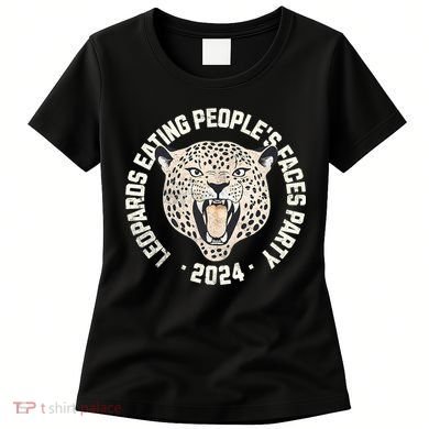 Leopards Eating PeopleS Faces Party Women's T-Shirt