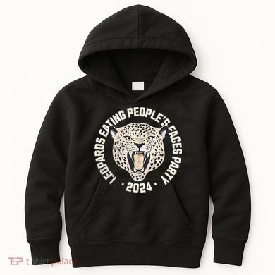Leopards Eating PeopleS Faces Party Kids Hoodie