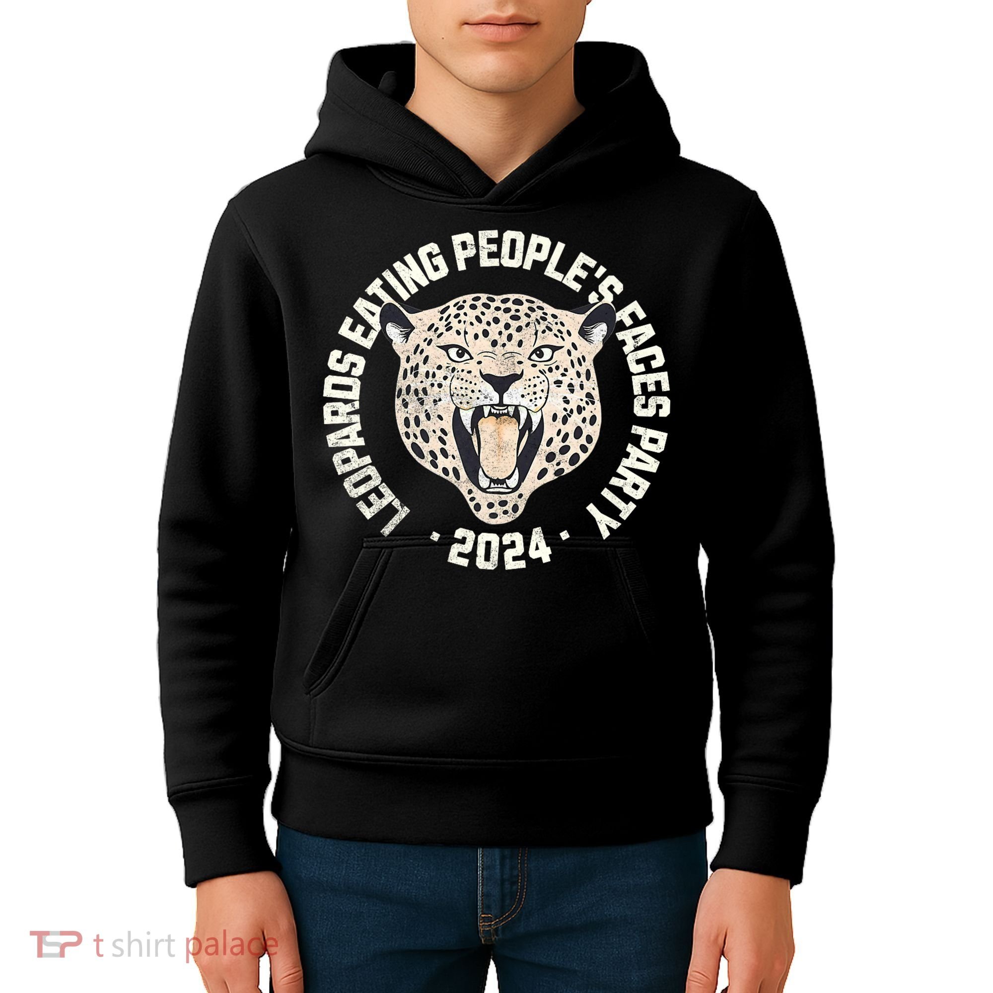 Leopards Eating PeopleS Faces Party Kids Hoodie