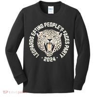 Leopards Eating PeopleS Faces Party Kids Long Sleeve Shirt thumb 0