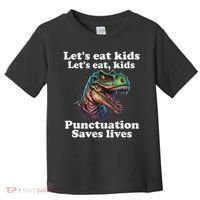 Let’s Eat Punctuation Saves Lives Grammar School Funny Toddler T-Shirt thumb 0