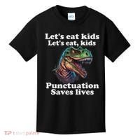 Let’s Eat Punctuation Saves Lives Grammar School Funny Kids T-Shirt thumb 0