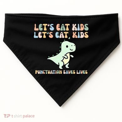 Lets Eat Punctuation Saves Live USA-Made Doggie Bandana