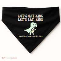 Lets Eat Punctuation Saves Live USA-Made Doggie Bandana thumb 0