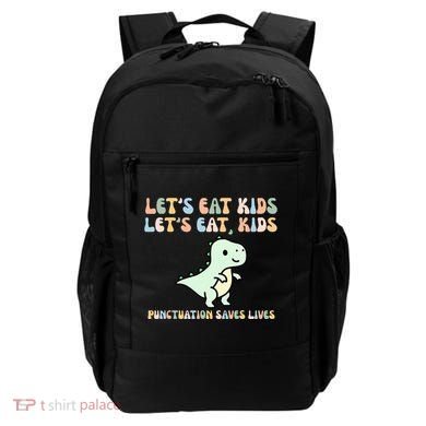 Lets Eat Punctuation Saves Live Backpack