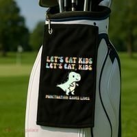 Lets Eat Punctuation Saves Live Golf Towel thumb 2