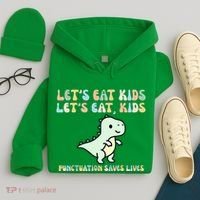 Lets Eat Punctuation Saves Live Hoodie thumb 4