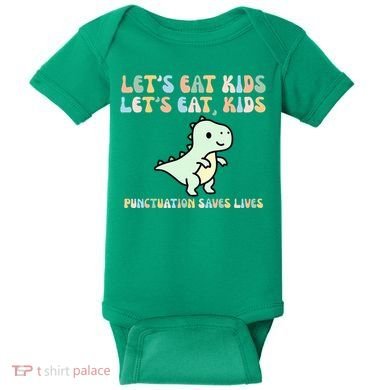 Lets Eat Punctuation Saves Live Baby Bodysuit