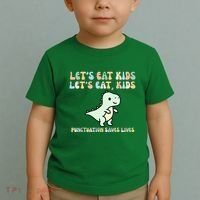 Lets Eat Punctuation Saves Live Toddler T-Shirt thumb 2