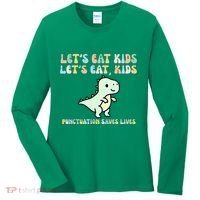 Lets Eat Punctuation Saves Live Women's Long Sleeve Shirt thumb 0