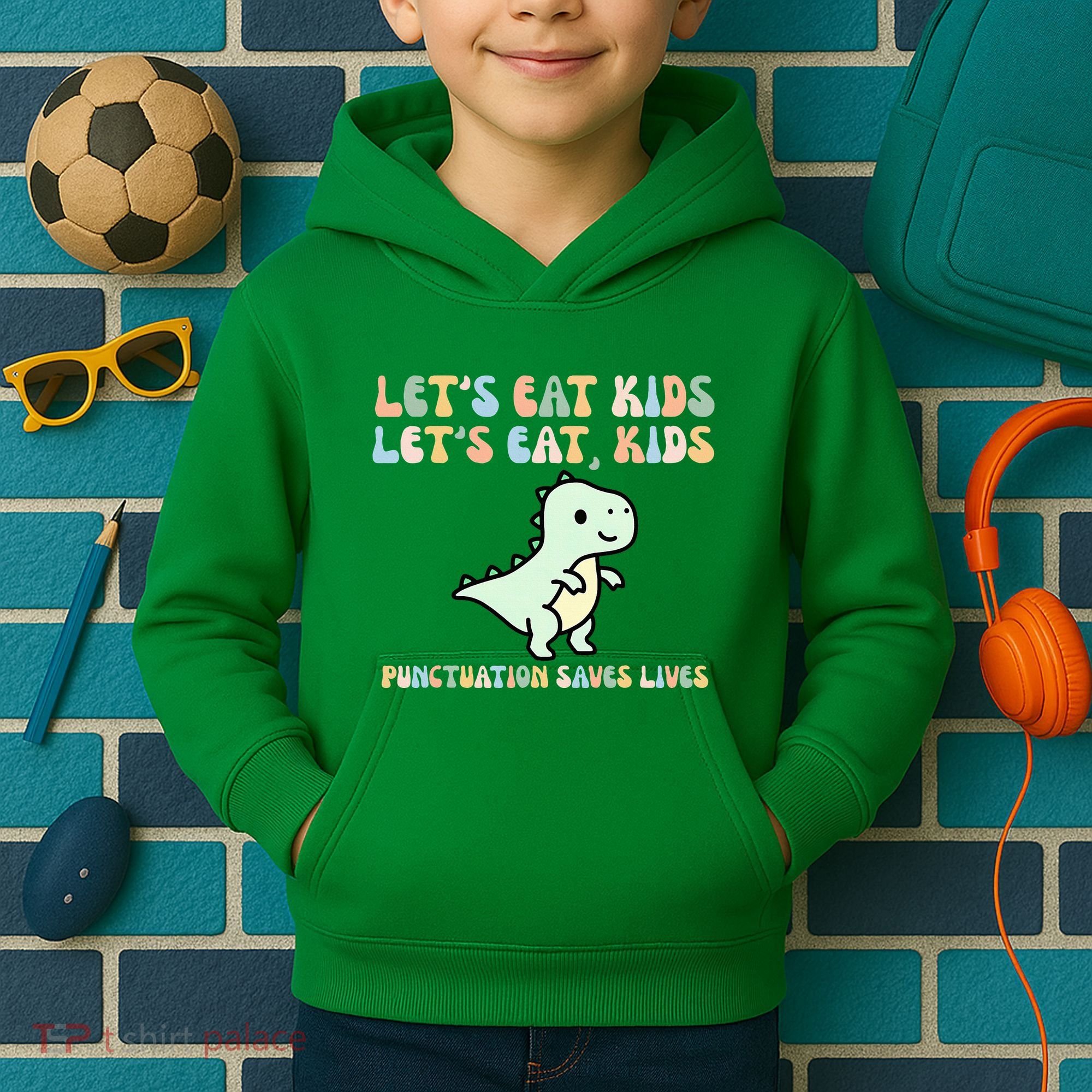 Lets Eat Punctuation Saves Live Kids Hoodie