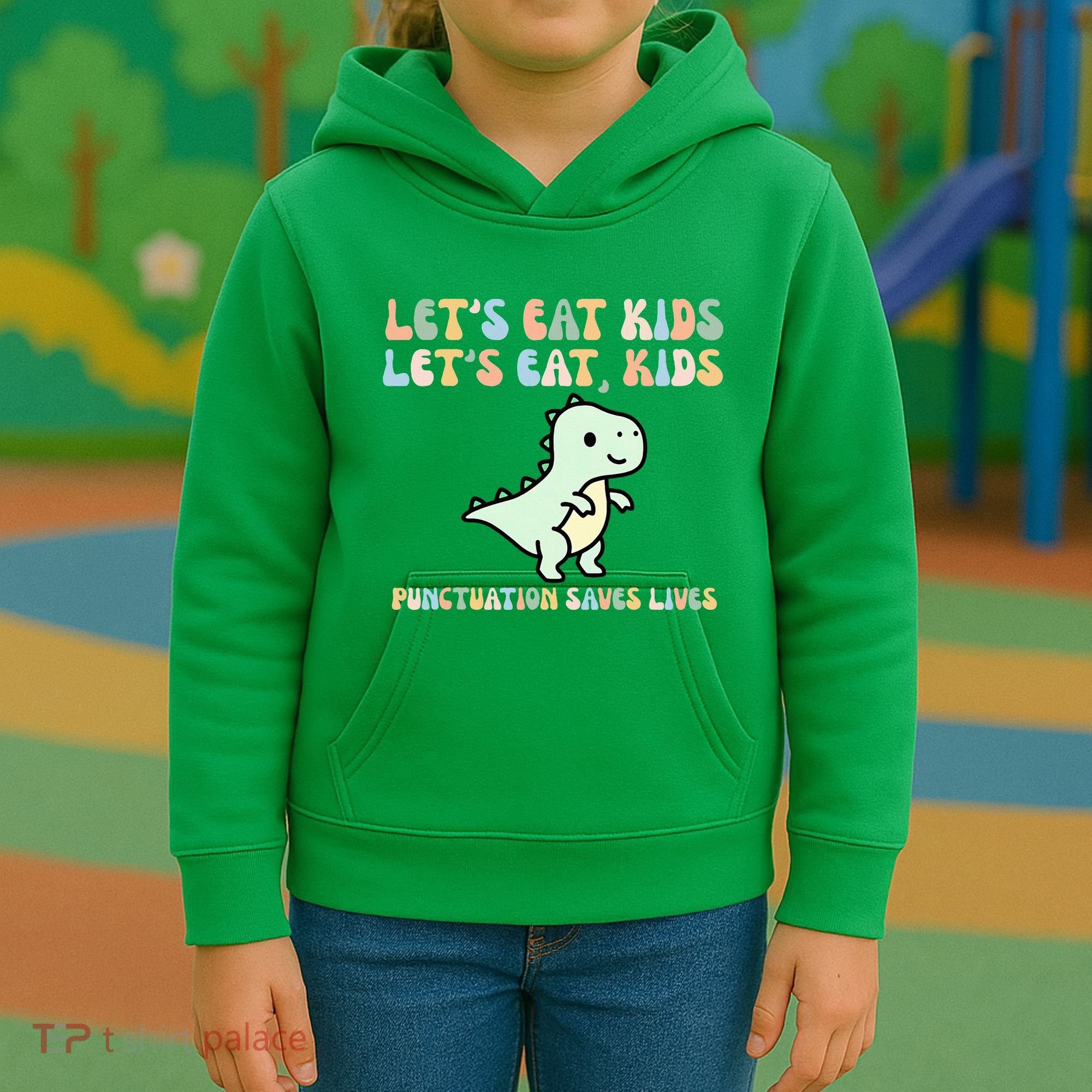 Lets Eat Punctuation Saves Live Kids Hoodie