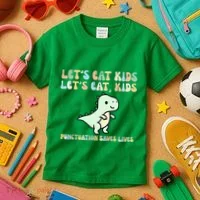 Lets Eat Punctuation Saves Live Kids T-Shirt thumb 3