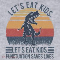 Lets Eat Punctuation Saves Lives Women's Sweatshirt thumb 2