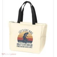Lets Eat Punctuation Saves Lives Tote Bag thumb 3