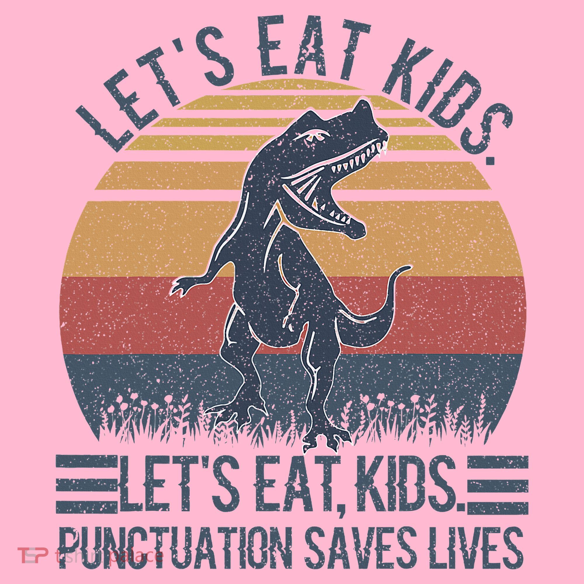 Lets Eat Punctuation Saves Lives Coaster