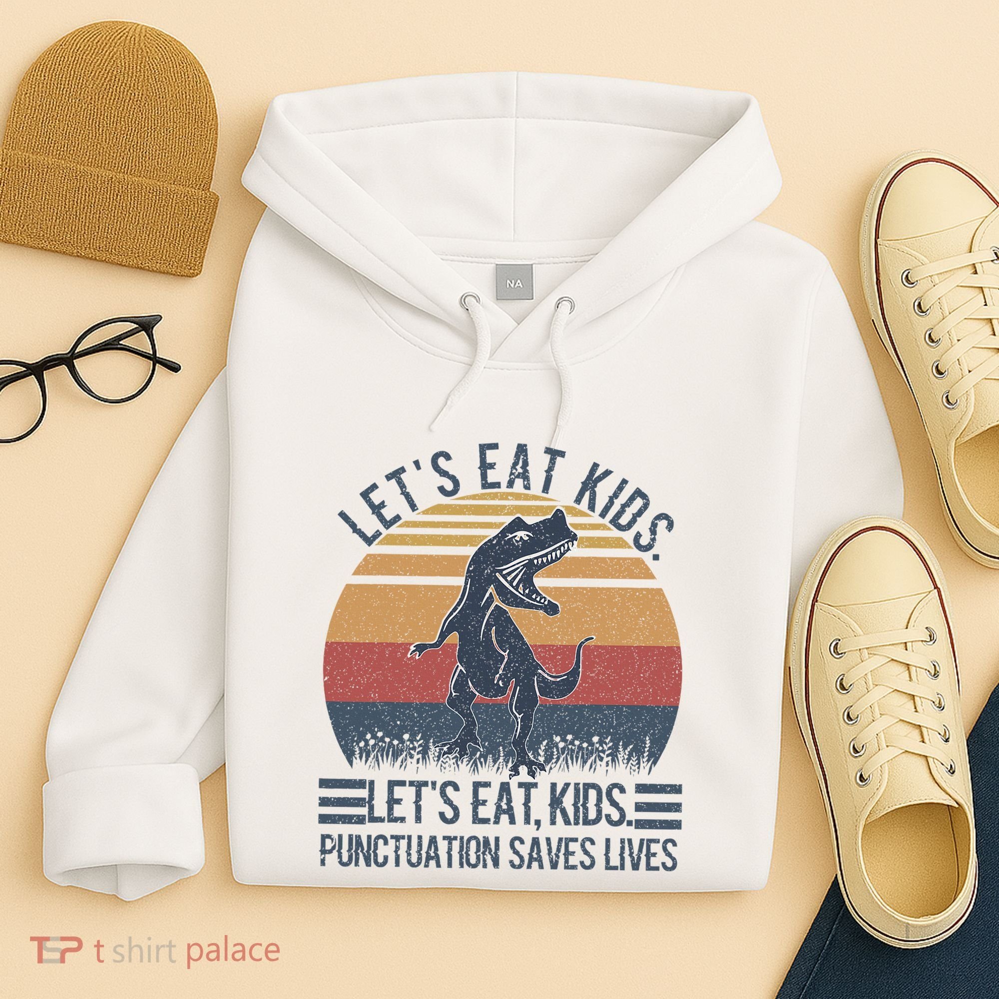 Lets Eat Punctuation Saves Lives Hoodie