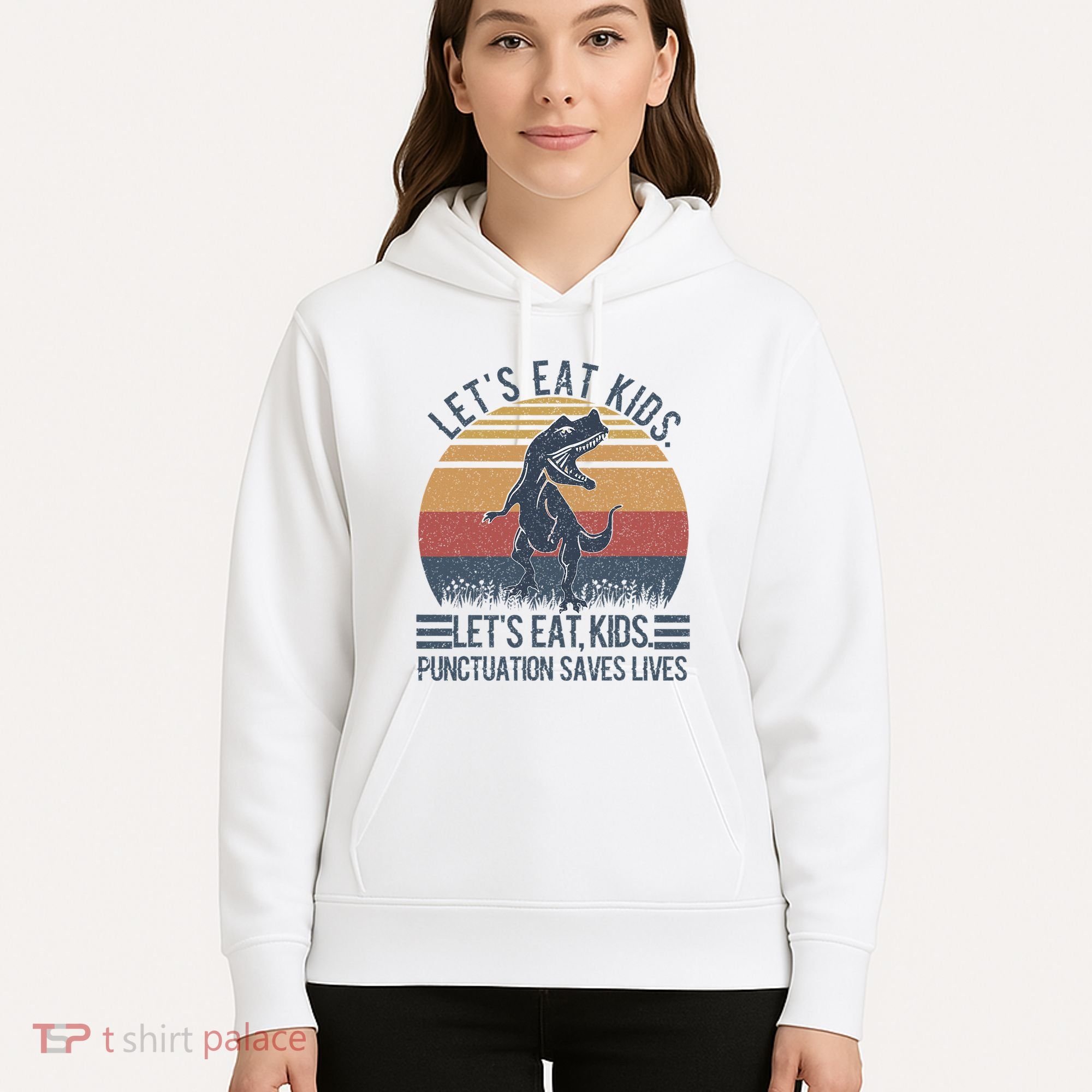 Lets Eat Punctuation Saves Lives Hoodie