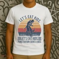 Lets Eat Punctuation Saves Lives T-Shirt thumb 3