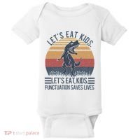Lets Eat Punctuation Saves Lives Baby Bodysuit thumb 0