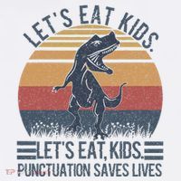 Lets Eat Punctuation Saves Lives Baby Bodysuit thumb 2