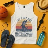 Lets Eat Punctuation Saves Lives Tank Top thumb 4